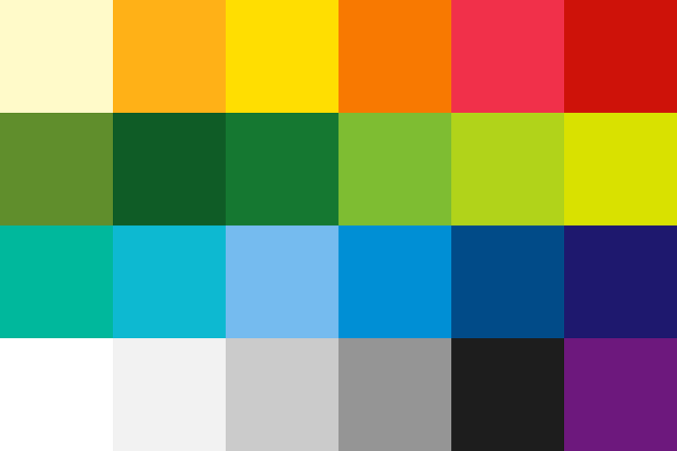 Colour Palettes - Rio 2016